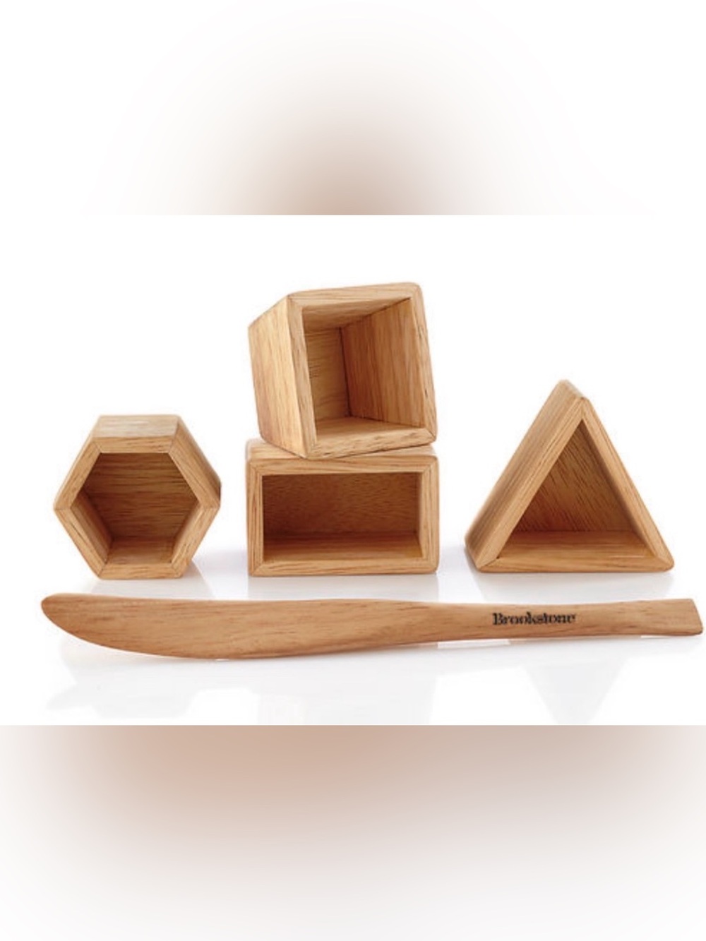 Brand New/Never Used … BROOKSTONE 4 Piece Wood Sand Molds & Shaping Tool